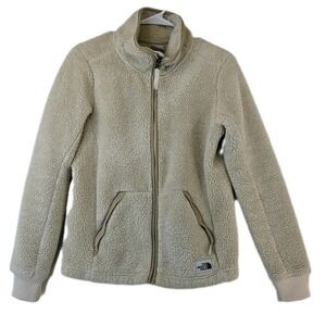 The North Face Campfire Fleece Jacket‎ Women's Small Full Zip Sherpa Style Cozy